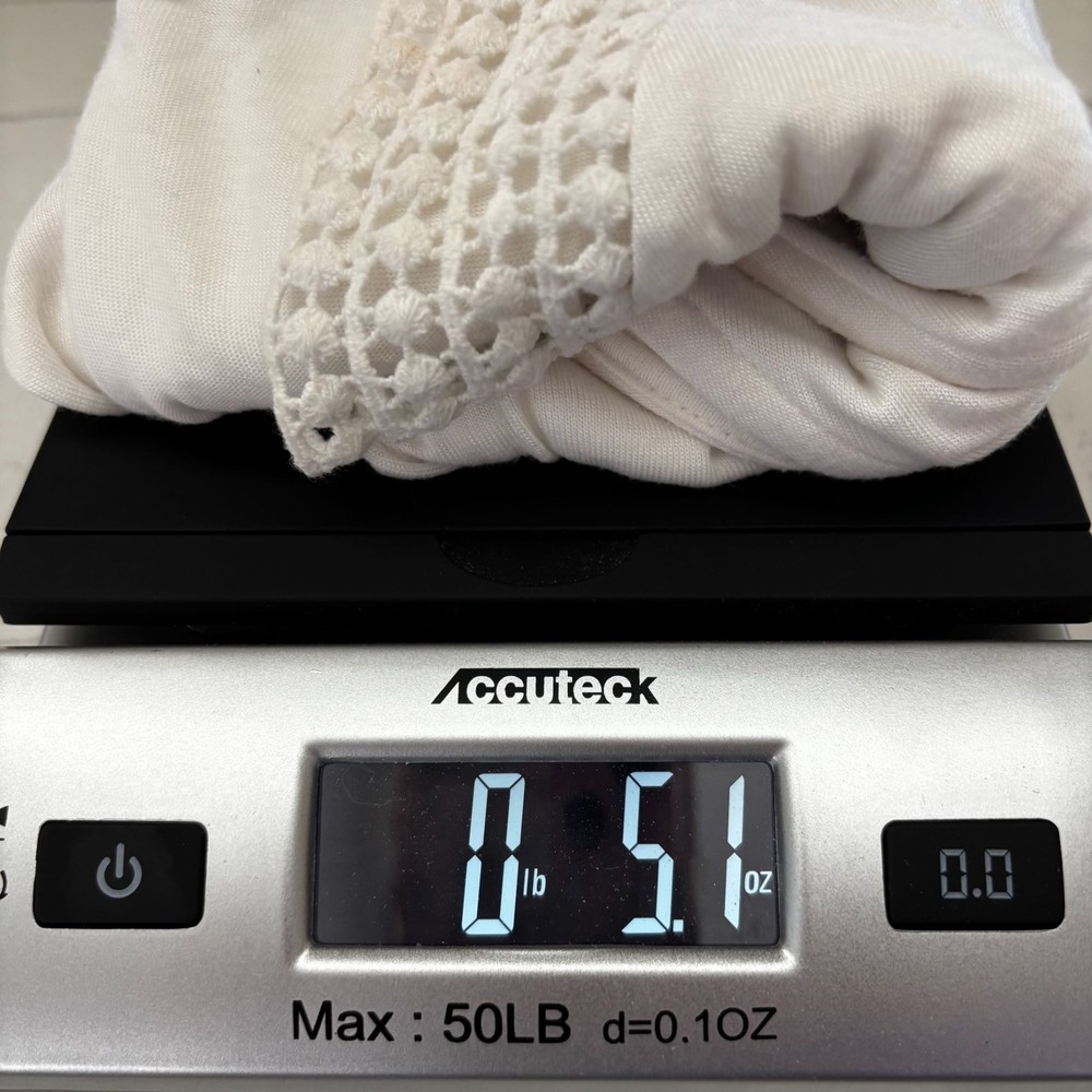 Lascana Bohemian Romantic‎ Minimalist Cream Crochet Lace Trim V-Neck Tank 12/14 - Picture 9 of 9